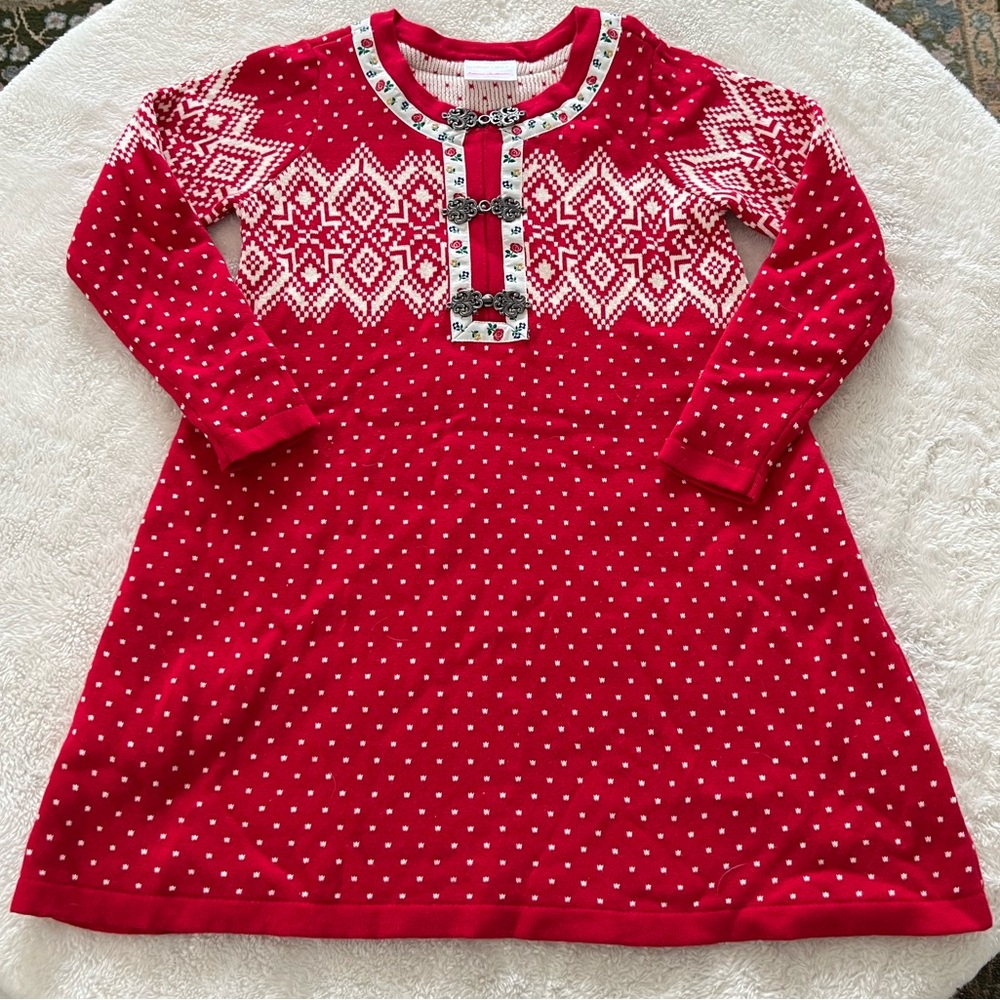 Beautiful Hanna Anderson sweater dress. New without tags. 6/7